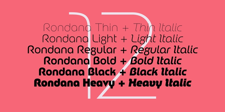 Example font Rondana #2